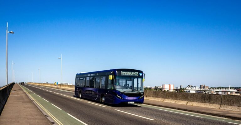 Illustrative UK bus on a road for the A26 bus diversion affecting routes 29 and 29A