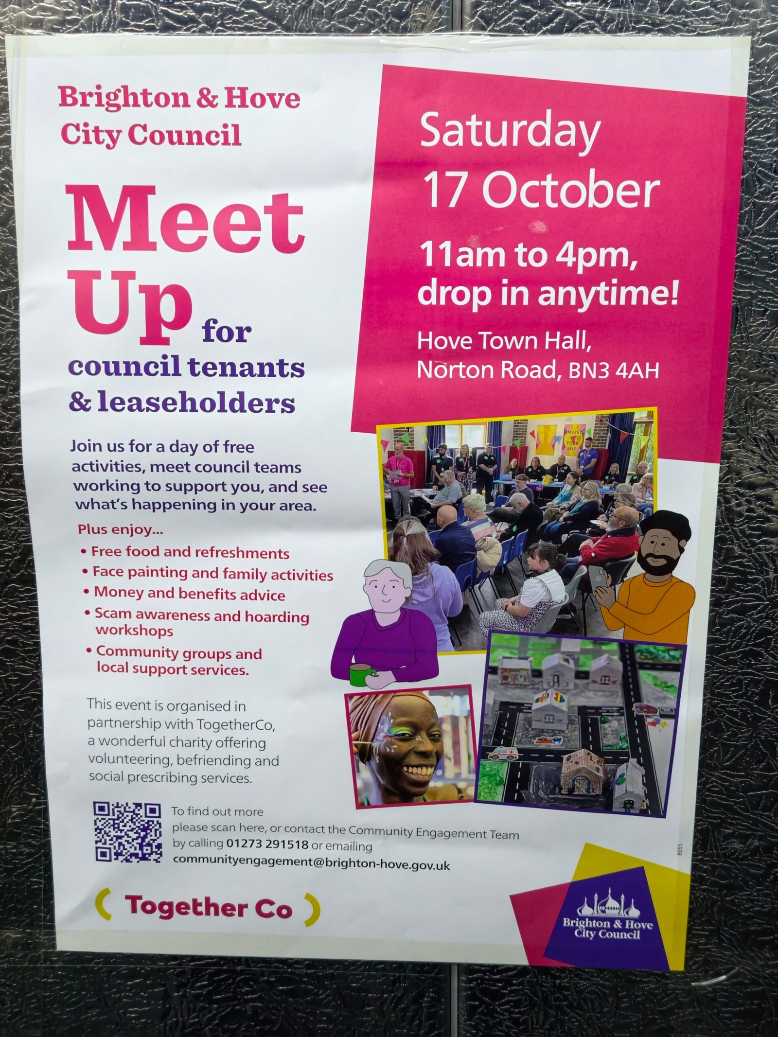 Free Hove Town Hall meet-up announced for council tenants and leaseholders