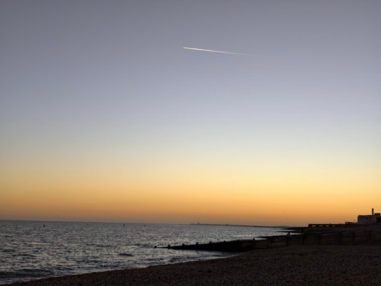 Evening view from Hove seafront, photographed by Brighton Locals