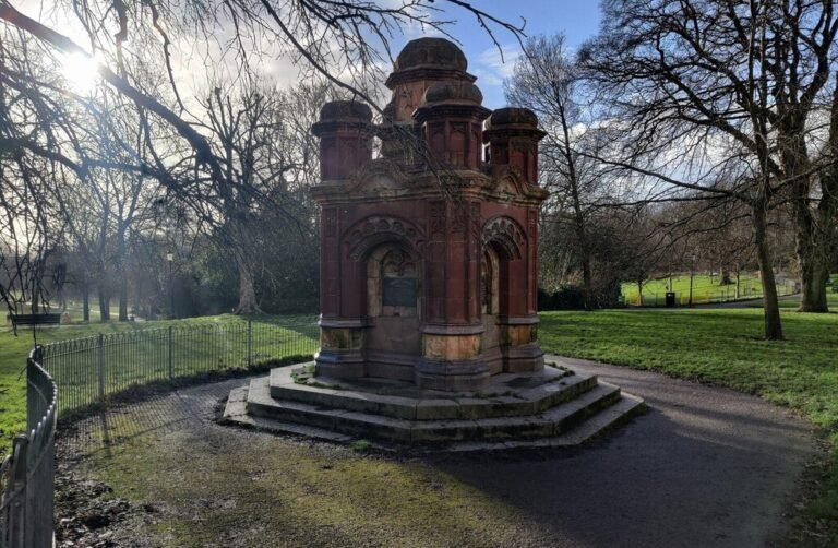 The Victorian drinking fountain in Queen’s Park, Brighton, photographed in 2023; Mat Fascione / Geograph, CC BY-SA 2.0