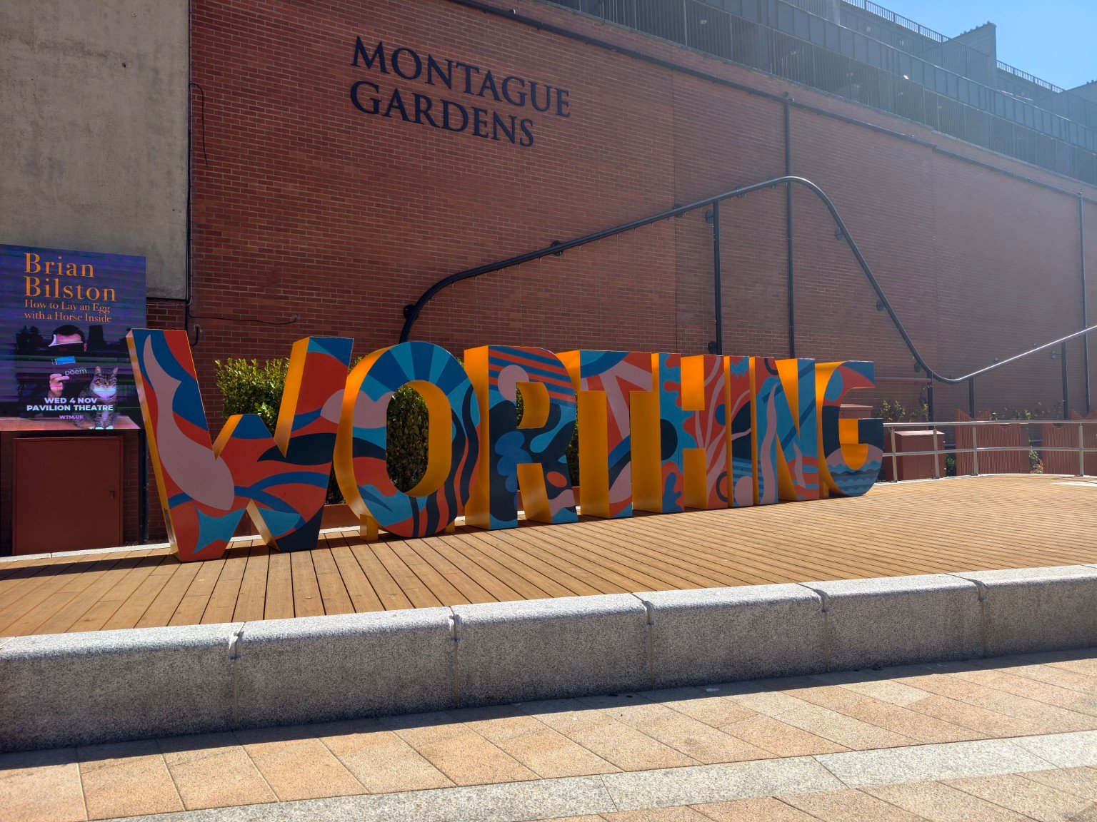 A sunny day trip to Worthing: croissants, gardens and the sea