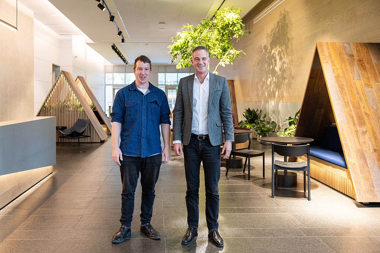Peter Kyle during a visit to Anthropic in San Francisco on 25 October 2024; archive visit photograph, not the authors or announcement of the 2026 employment study.