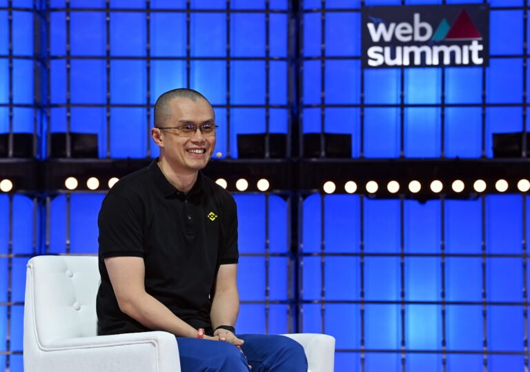 Binance co-founder Changpeng Zhao speaking at Web Summit in Lisbon on 1 November 2022; archive photograph, not the October 2026 security incident.