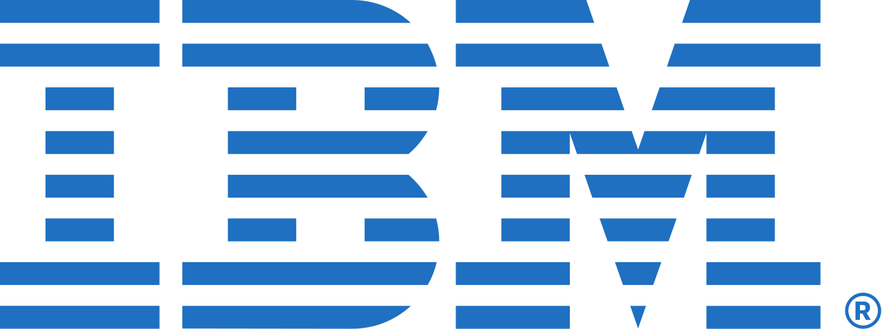 IBM eight-bar blue wordmark, identifying the company behind the Concert IT operations platform.