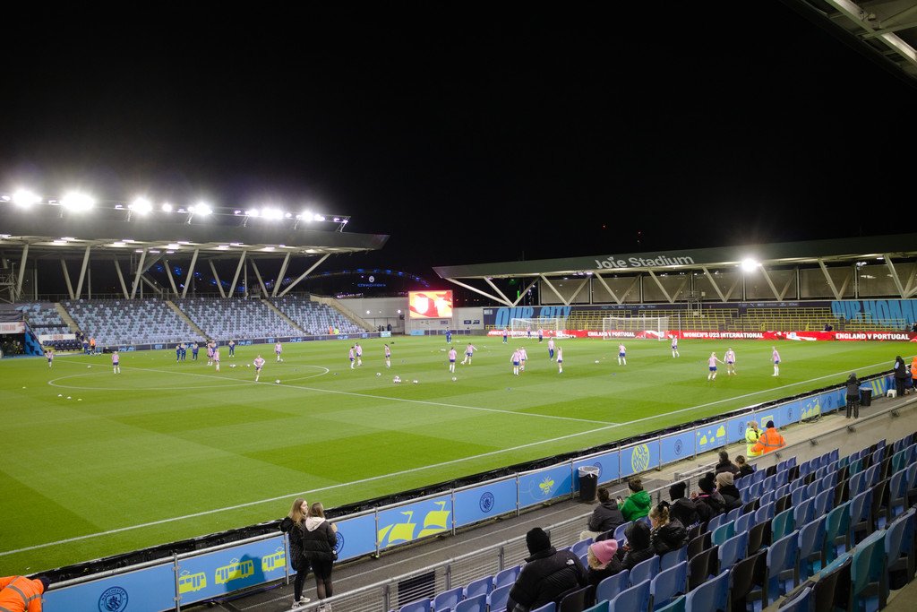 Joie Stadium in Manchester on 30 October 2023; archive photograph of the venue for Brighton Women's 18 October 2026 away match, not that match.