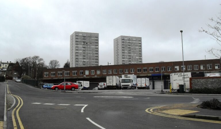 Nettleton Court and Dudeney Lodge tower blocks in Hollingdean, two of the eight Brighton buildings covered by demolition notices