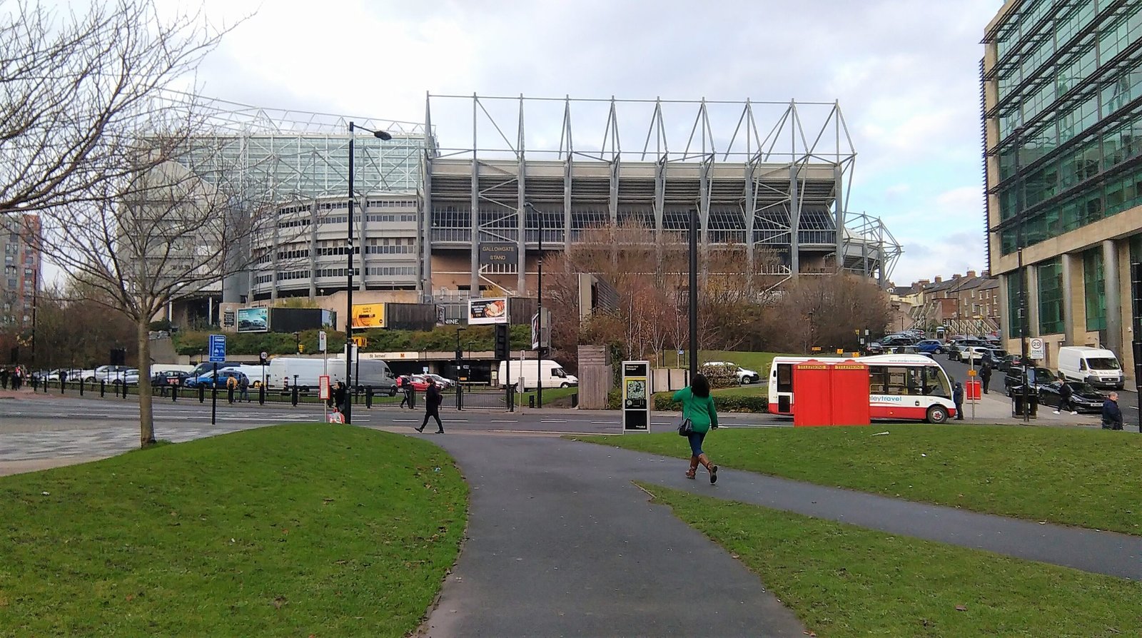 St James’ Park in Newcastle upon Tyne on 27 November 2018; archive exterior, not the 2026 Aston Villa match.