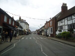 Steyning High Street in an archive photograph taken on 4 June 2012, not the October 2026 roadworks.